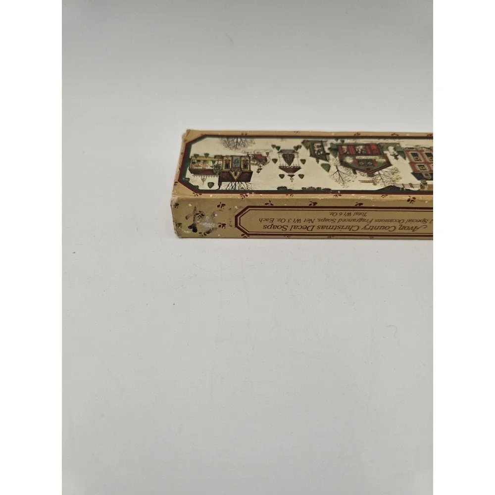 4 Vtg Avon Holiday Guest Soap Bayberry Wreath Winterscapes Country Christmas‎